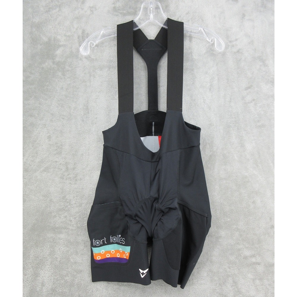 Velocio Bib Shorts Mens Size L Fort Follies Cycling Padded Athletic Adjustable